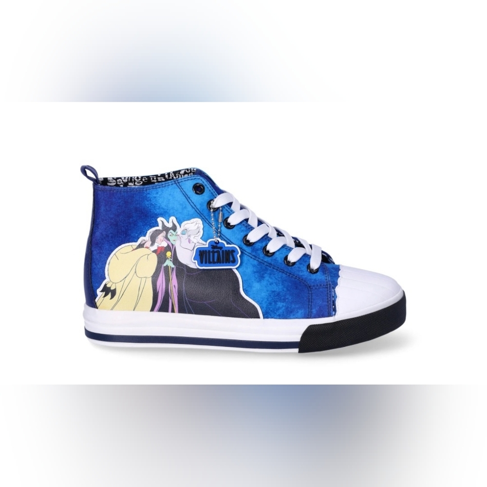 Disney Villains Womens Casual High-Top Sneakers